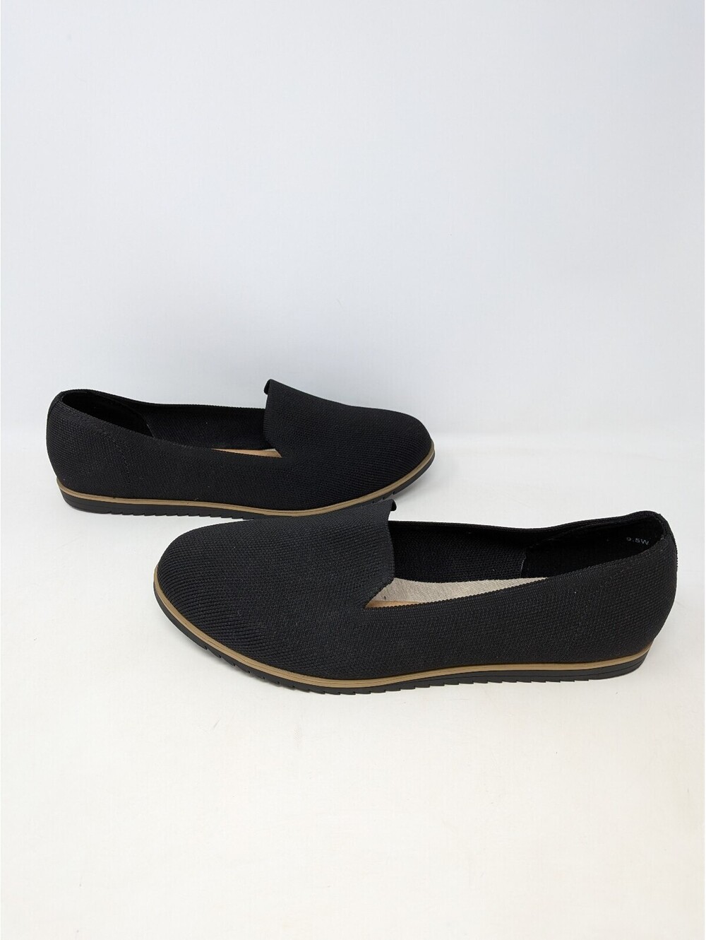 Jellypop Comfort Fit Women’s 9.5W Black Fabric Slip-On Loafers